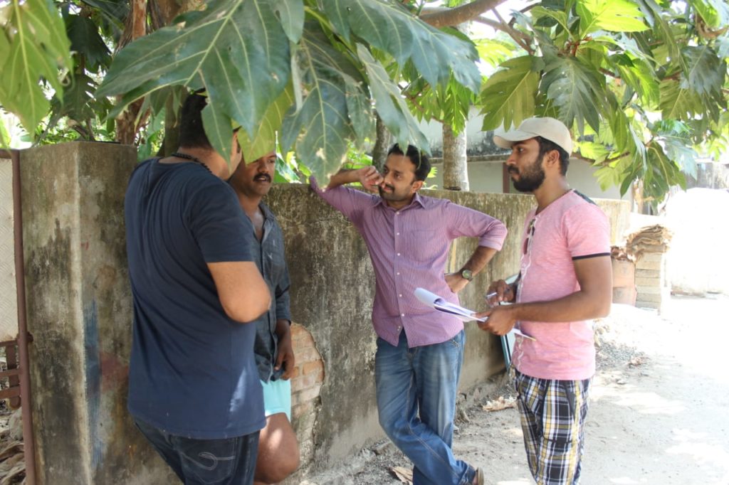 Listening
(Left to right) Anoop Vincent, Shahid Khair, Ashik Satheesh, James Markose