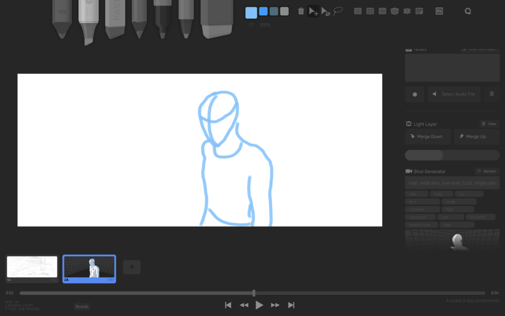 Quick Storyboards with Shot Generator