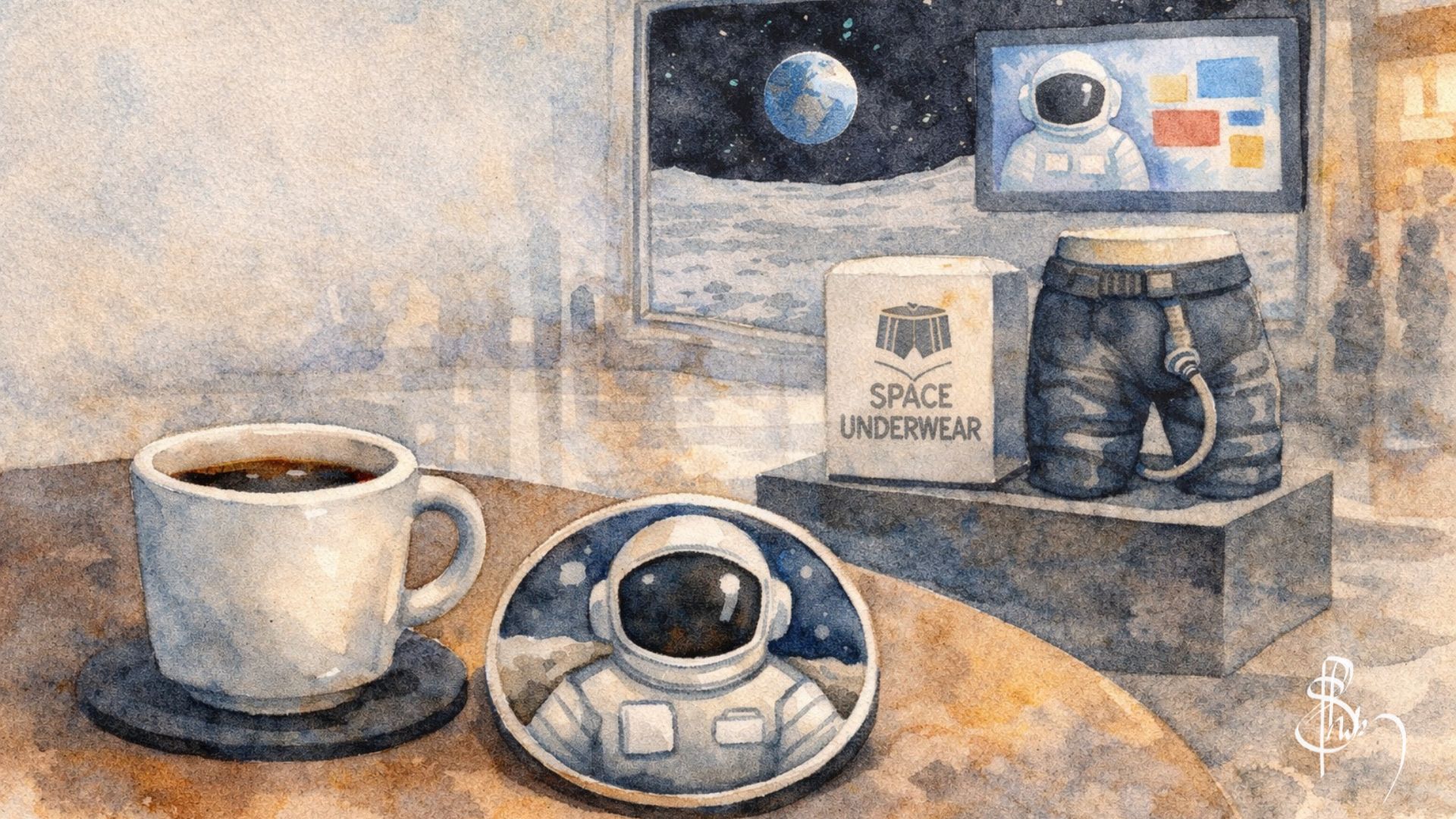 One Small Step for Underwear - Sci-Fi Satire - Flash Fiction